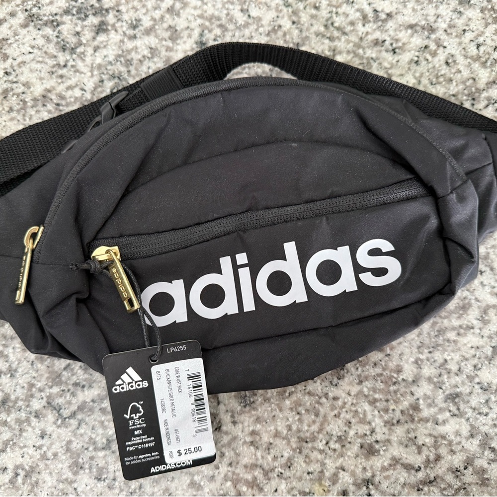 Adidas Black Waist Bag